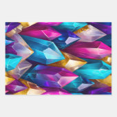 Kleurrijke Rock Crystal Art Wrapping Paper Sheets (Voorkant 2)