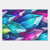 Kleurrijke Rock Crystal Art Wrapping Paper Sheets (Voorkant)