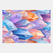 Kleurrijke Rock Crystal Art Wrapping Paper Sheets (Voorkant 2)