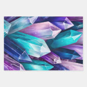 Kleurrijke Rock Crystal Art Wrapping Paper Sheets (Voorkant 3)