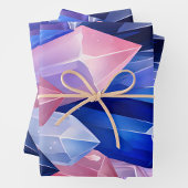 Kleurrijke Rock Crystal Art Wrapping Paper Sheets