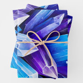 Kleurrijke Rock Crystal Art Wrapping Paper Sheets