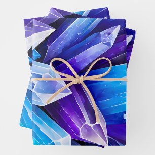 Kleurrijke Rock Crystal Art Wrapping Paper Sheets