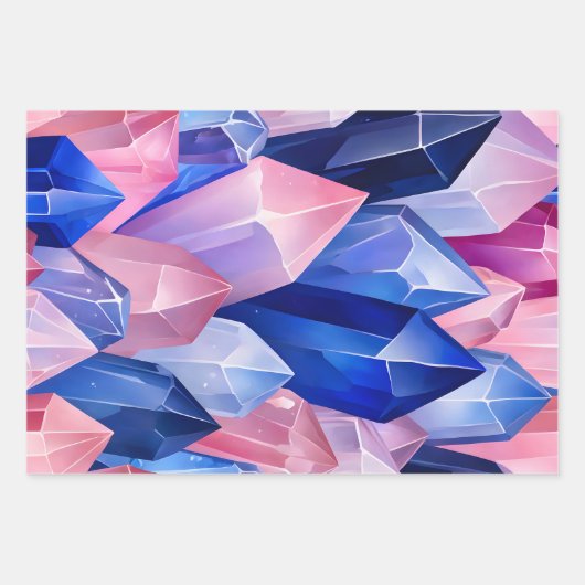 Kleurrijke Rock Crystal Art Wrapping Paper Sheets (Voorkant 2)