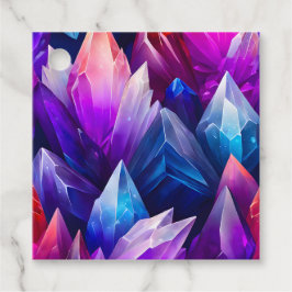 Kleurrijke Rock Crystal Kunst Cadeautags Bedankjes Labels