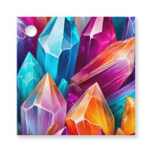 Kleurrijke Rock Crystal Kunst Cadeautags