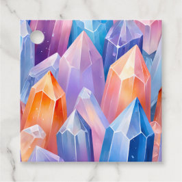 Kleurrijke Rock Crystal Kunst Cadeautags Bedankjes Labels