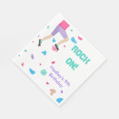 Kleurrijke rockklimmer servet (Hoek)