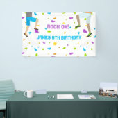 Kleurrijke rockklimmer spandoek (Beurs)