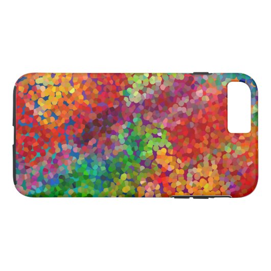 Kleurrijke rode blauwe telefooncel 7 plus Case-Mate iPhone case (Achterkant (Horizontaal))