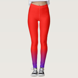 Kleurrijke Rode En Bluo Broek Leggings