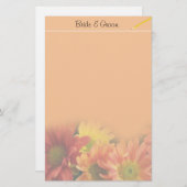 Kleurrijke rode, gele en oranje melkbloemen. (Voorkant / Achterkant)