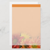 Kleurrijke rode, gele en oranje melkbloemen. briefpapier (Voorkant / Achterkant)
