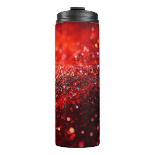 Kleurrijke Rode Glitter Thermische Tumbler 12oz Thermosbeker
