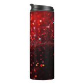 Kleurrijke Rode Glitter Thermische Tumbler 12oz Thermosbeker (Geroteerd rechts)