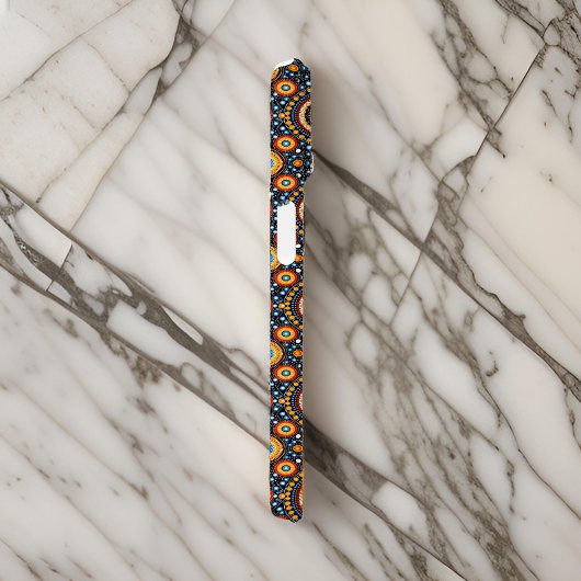 Kleurrijke Rode Gouden Blauwe Stamcirkels Geometri Case-Mate iPhone Case