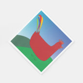 Kleurrijke Rode Haan met Regenboogstaart op Heuvel Servet (Hoek)