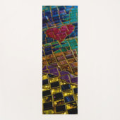 Kleurrijke rode hart mozaïek yogamat (Voorkant)