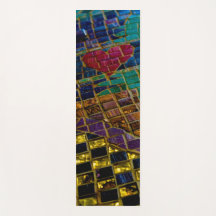 Kleurrijke rode hart mozaïek