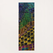 Kleurrijke rode hart mozaïek yogamat (Achterkant)