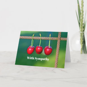 Kleurrijke Rode Kersen Fruit Foto Sympathie Kaart