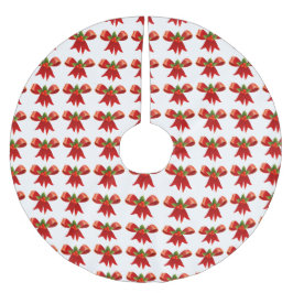 Kleurrijke rode kerstbogen Holiday Cheer Kerstboom Rok