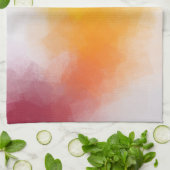 Kleurrijke rode Paarse blauwe groene Sjabloon Theedoek (Gevouwen)