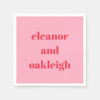 Kleurrijke Rode Roze Moderne Eenvoudige Huwelijksd