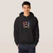 Kleurrijke Rode Sable Duitse Herder Art Dog Hoodie (Voorkant volledig)