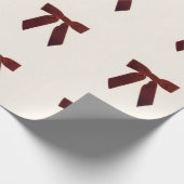 Kleurrijke Rode Strik Inpakpapier (Hoek)