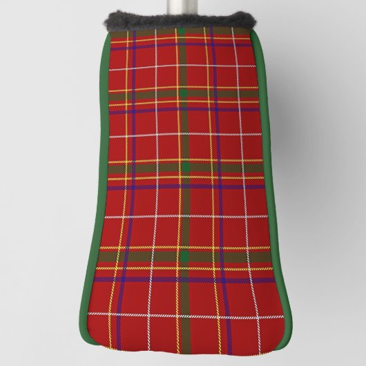 Kleurrijke Rode Tartan Plaid Golfheadcover (Draai 90)