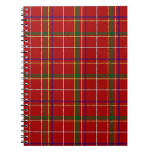 Kleurrijke Rode Tartan Plaid Notitieboek