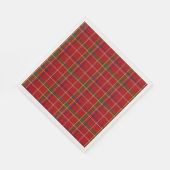 Kleurrijke Rode Tartan Plaid Servet (Hoek)