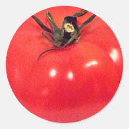 Kleurrijke Rode Tomaat 4Joe Ronde Sticker