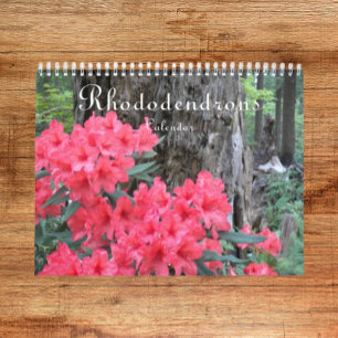 Kleurrijke rododendrons Floral Foto Kalender