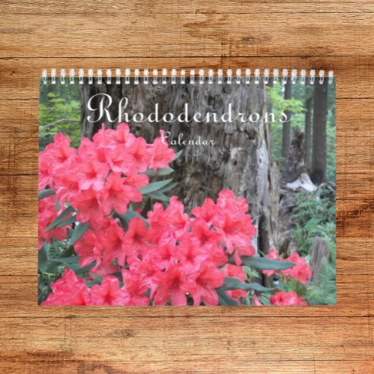 Kleurrijke rododendrons Floral Foto Kalender