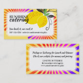 Kleurrijke roggen, visitekaartje voor de horeca (Voorkant / Achterkant)