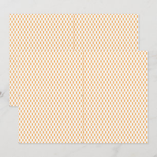 Kleurrijke rollen inpakpapier in verschillende del bedankkaart