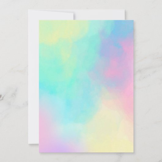 Kleurrijke Roller Schaats Verjaardagsuitnodiging Kaart (Achterkant)