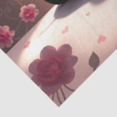 Kleurrijke Romantische Katten Weefsel Papier (Detail)