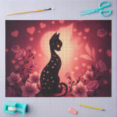 Kleurrijke Romantische Katten Weefsel Papier (Craft)