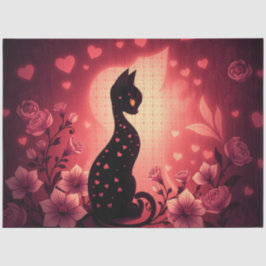 Kleurrijke Romantische Katten Weefsel Papier