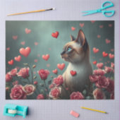 Kleurrijke Romantische Katten Weefsel Papier (Craft)