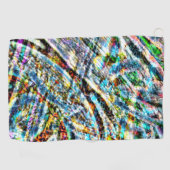 Kleurrijke rommel met vlekken levendige kleuren golfhanddoek (Horizontaal)