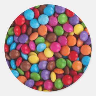Kleurrijke ronde chocolade Snoep snoep Sticker