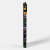 Kleurrijke ronde vormen iPhone cover patroon (Achterkant / Rechts)