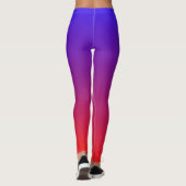 Kleurrijke Rood En Bluo Leggings (Achterkant)
