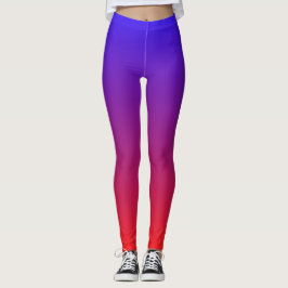 Kleurrijke Rood En Bluo Leggings