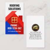Kleurrijke Rooftop Building Roofers Visitekaartje (Voorkant / Achterkant)