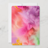 Kleurrijke rook Dubbele Gezamenlijke Verjaardag Vi Kaart (Achterkant)